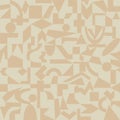 Sand-colored pattern of geometric shapes