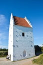 Sand-covered church tower, Skagen, Denmark