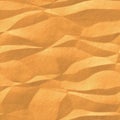 Sand desert crinckled paper background semaless pattern texture Royalty Free Stock Photo