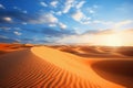 sand desert view, AI generated