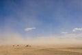 Sand Desert in Wind Storm Royalty Free Stock Photo