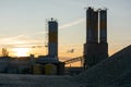 Sand destined to the manufacture of cement in a quarry