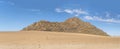sand and Dolerite butte in Naukluft desert, Namibia