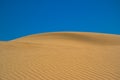 Sand dune against the sky.