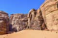 Sand Dune Barrah Siq Valley of Moon Wadi Rum Jordan Royalty Free Stock Photo