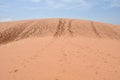 Sand Dune Crest at Red Sand Dunes, Mui Ne Royalty Free Stock Photo