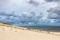 Sand dune in Curonian Gulf Royalty Free Stock Photo