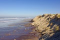 Sand dune destruction, French Atlantic west coast Royalty Free Stock Photo