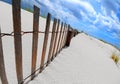 Sand Dune and Fence Royalty Free Stock Photo