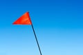 Sand dune flag Royalty Free Stock Photo