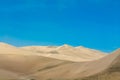 Sand dune in Huacachina oasis in Ica desert, Peru Royalty Free Stock Photo