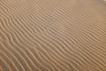 Sand dune with multiple waves formed by wind. Royalty Free Stock Photo