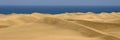 Sand dune panorama 1:3 Royalty Free Stock Photo