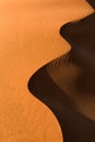 Sand dune patterns Royalty Free Stock Photo