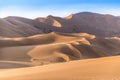 Badain Jaran Desert with curves Royalty Free Stock Photo