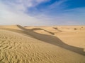 Sand dune of Sahara desert in Tunisia