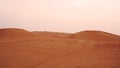 Sand dune in Saudi desert - Beautiful Arabian desert. Sunset in the desert