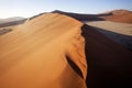 A sand dune Sossusvlei, Namibia Royalty Free Stock Photo