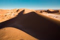 Sand dune at Valle de la Luna spanish for Moon Valley, San Pedro de Atacama, Atacama desert Royalty Free Stock Photo