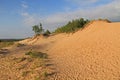 Sand Dunes Along Lake Michigan, USA Royalty Free Stock Photo