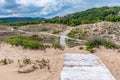 Sand dunes in Arkutino beach in Bulgaria Royalty Free Stock Photo