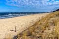 sand dunes and baltic sea Royalty Free Stock Photo