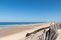 Sand dunes and beach of Biscarrosse, France