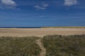 Sand dunes and the beach at Wells-next-the-Sea Royalty Free Stock Photo