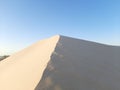Sand dunes on desert of Algeria Royalty Free Stock Photo