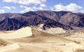 Sand dunes near Samye Monastery - Tibet Royalty Free Stock Photo