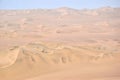 Sand dunes in the desert