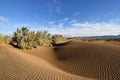 Sand dunes on the desert in Iran Royalty Free Stock Photo