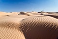 Sand dunes desert of Sahara Royalty Free Stock Photo