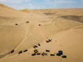 Sand Dunes With Dune Buggies