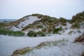 Sand dunes at dusk on St. Peter Ording Royalty Free Stock Photo