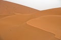 Sand dunes in Erg Chebbi before sunrise, Sahara desert, Morocco Royalty Free Stock Photo