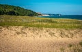 Sand Dunes on Lake Superior shore Northern Michigan Royalty Free Stock Photo