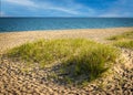 Sand Dunes on Lake Superior shore Northern Michigan Royalty Free Stock Photo