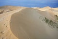 Sand Dunes and Foot Prints Royalty Free Stock Photo