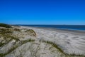 Sand Dunes and a Freighter Royalty Free Stock Photo