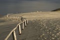 Sand dunes and gulf, Lithuania Royalty Free Stock Photo