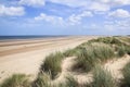 Sand dunes holkham beach north norfolk uk