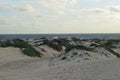 Sand Dunes Located on the North Coast of Aruba Royalty Free Stock Photo