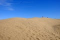 Sand dunes in Maspalomas on Gran Canaria, Spain - 13.02.2017. Royalty Free Stock Photo