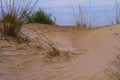 Sand dunes in the Mediterranean Sea east beach of Maayan Zvi Northwest Israel