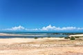 The sand dunes of Mundau, Ceara, Brazil Royalty Free Stock Photo