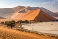 Sand Dunes Namib Desert Sossusvlei Namibia Royalty Free Stock Photo