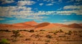 Sand dunes Namib-Naukluft national park in Namibia Royalty Free Stock Photo