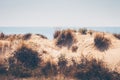 Sand dunes near the Mediterranean Sea Royalty Free Stock Photo