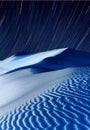 Sand dunes at night time Royalty Free Stock Photo